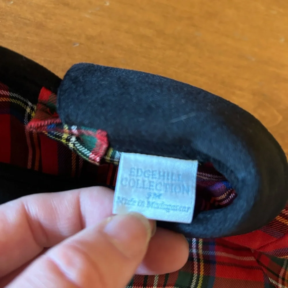 Edgehill Collection Red Plaid Diaper Cover with Black Collar